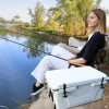 White outdoor Camping Picnic Fishing portable cooler 65QT Portable Insulated Cooler Box